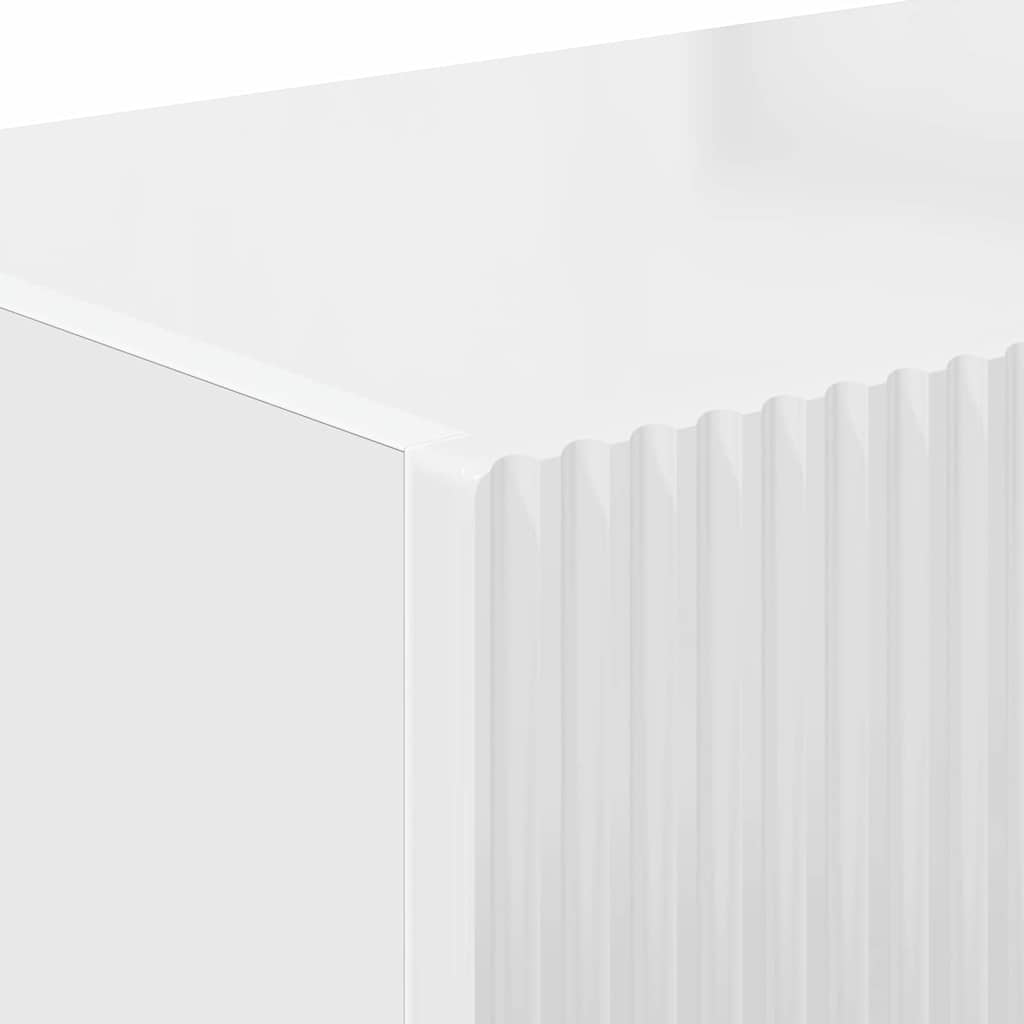 Mobile TV da parete 2 pcs Bianco Lucido 98 x 31 x 29,5 cm | homemem39