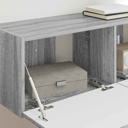 Mobile TV da parete Grigio Sonoma 98 x 31 x 29,5 cm