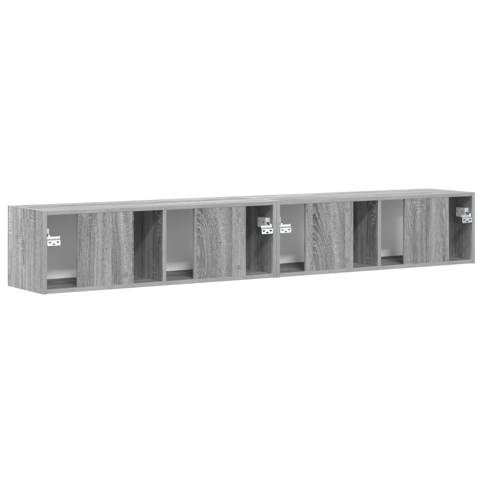 Mobile TV da parete 2 pcs Grigio Sonoma 98 x 31 x 29,5 cm | homemem39
