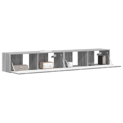 Mobile TV da parete 2 pcs Grigio Sonoma 98 x 31 x 29,5 cm | homemem39