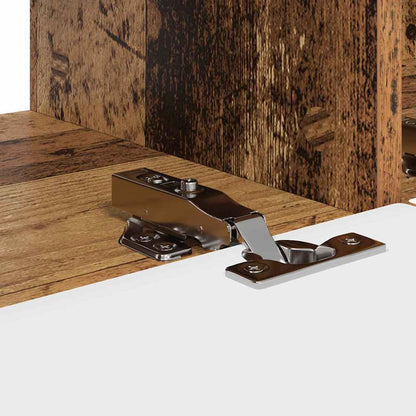 Mobile TV da parete 98 x 31 x 29,5 cm Legno vecchio