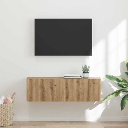 Mobile TV da parete Rovere Artigianale 98 x 31 x 29,5 cm