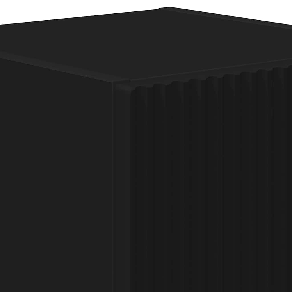 Mobile TV da parete 2 pcs Nero 30 x 31 x 40 cm