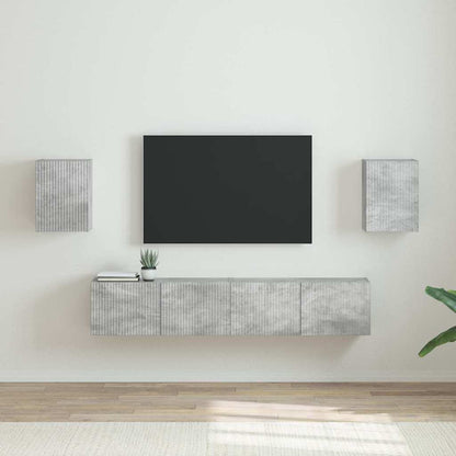 Mobile TV da parete 2 pcs Calcestruzzo 30 x 31 x 40 cm