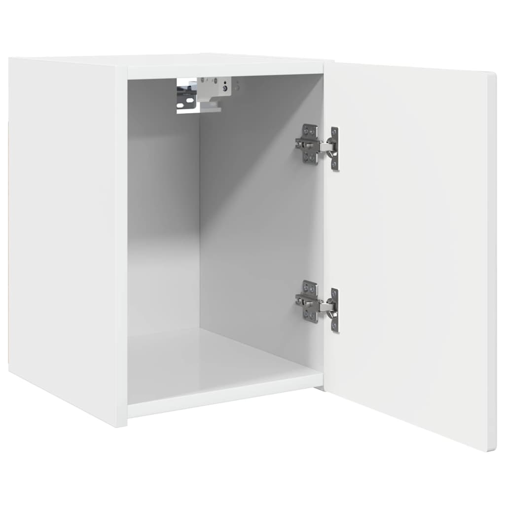 Mobile TV da parete Bianco Lucido 30 x 31 x 40 cm