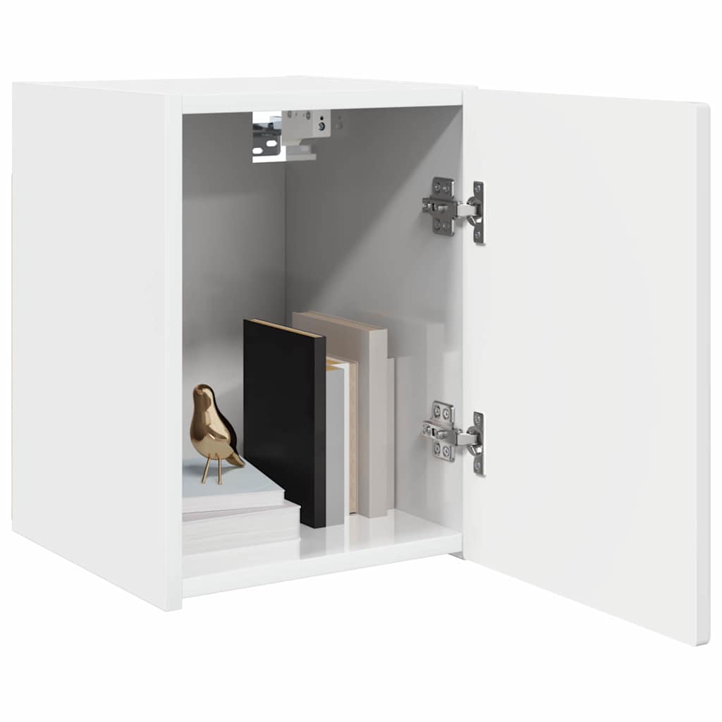 Mobile TV da parete 2 pcs Bianco Lucido 30 x 31 x 40 cm