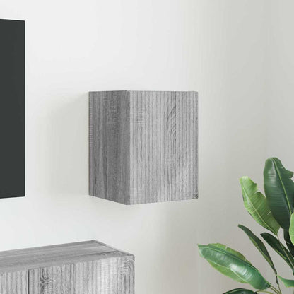 Mobile TV da parete Grigio Sonoma 30 x 31 x 40 cm