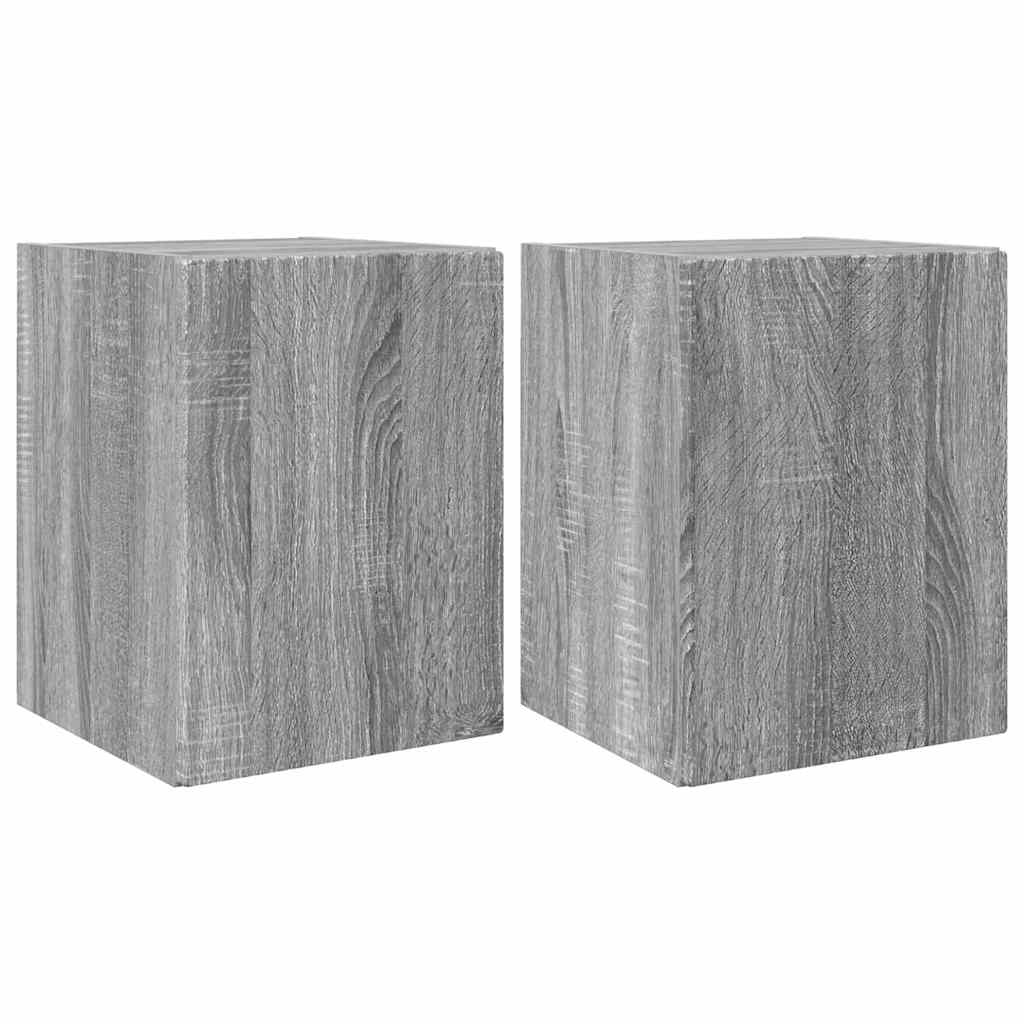 Mobile TV da parete 2 pcs Grigio Sonoma 30 x 31 x 40 cm