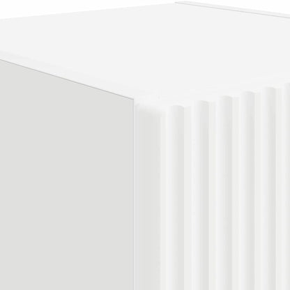 Mobile TV da parete 2 pz Bianco Legno ingegnerizzato