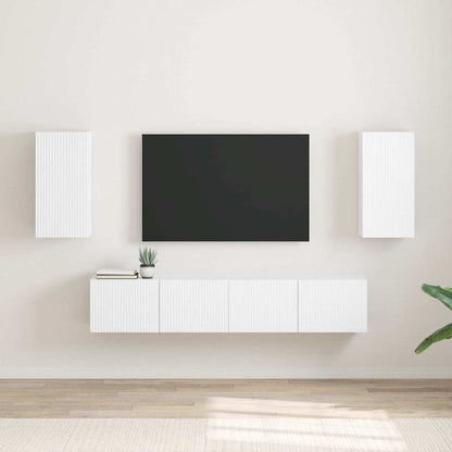 Mobile TV da parete 2 pcs Bianco 30 x 31 x 60 cm