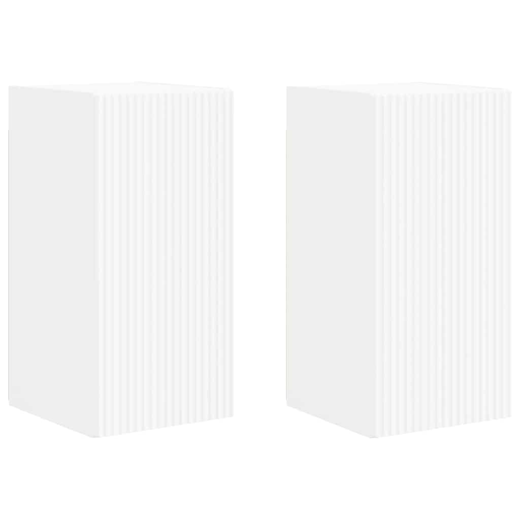 Mobile TV da parete 2 pcs Bianco 30 x 31 x 60 cm