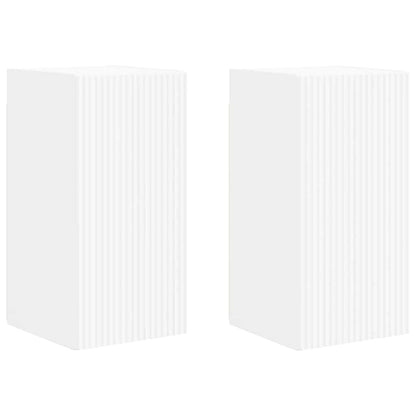 Mobile TV da parete 2 pcs Bianco 30 x 31 x 60 cm