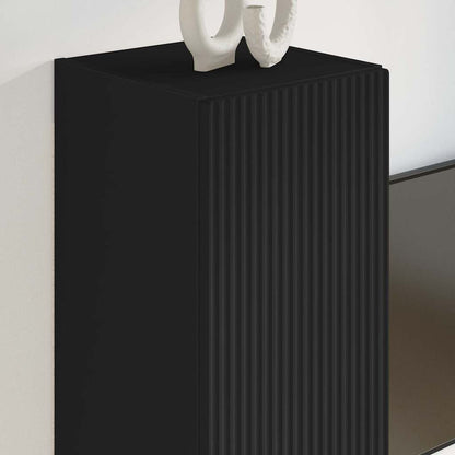 Mobile TV da parete Nero 30 x 31 x 60 cm Legno multistrato