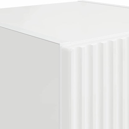 Mobile TV da parete 2 pcs Bianco Lucido 30 x 31 x 60 cm