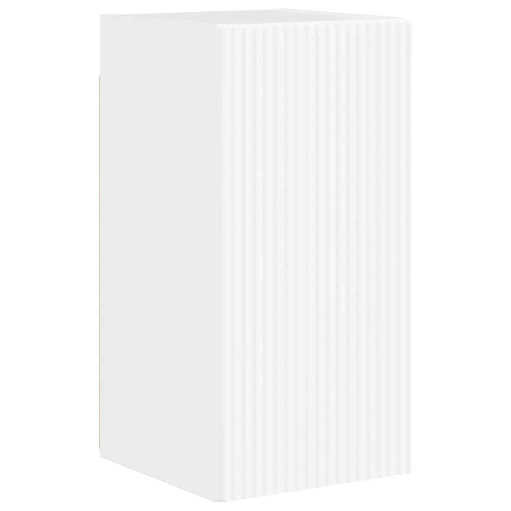 Mobile TV da parete 2 pcs Bianco Lucido 30 x 31 x 60 cm