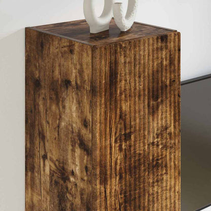 Mobile TV da parete 2 pcs Rovere fumé 30 x 31 x 60 cm