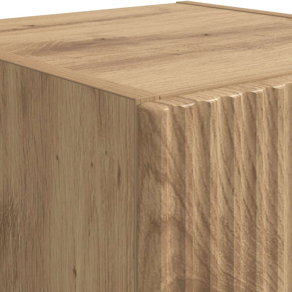 Mobile TV da parete 2 pcs Rovere Artigianale 30 x 31 x 60 cm | homemem39