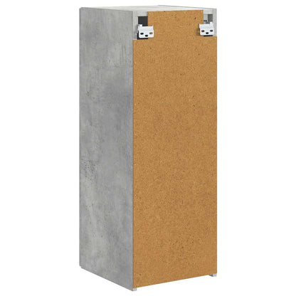 Mobile TV da parete 2 pcs Calcestruzzo 30 x 31 x 80 cm