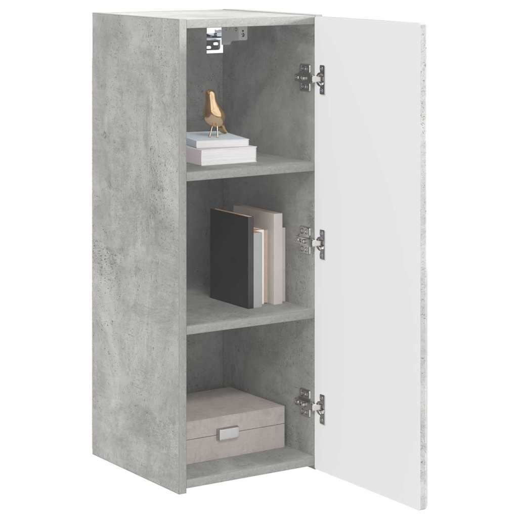 Mobile TV da parete 2 pcs Calcestruzzo 30 x 31 x 80 cm