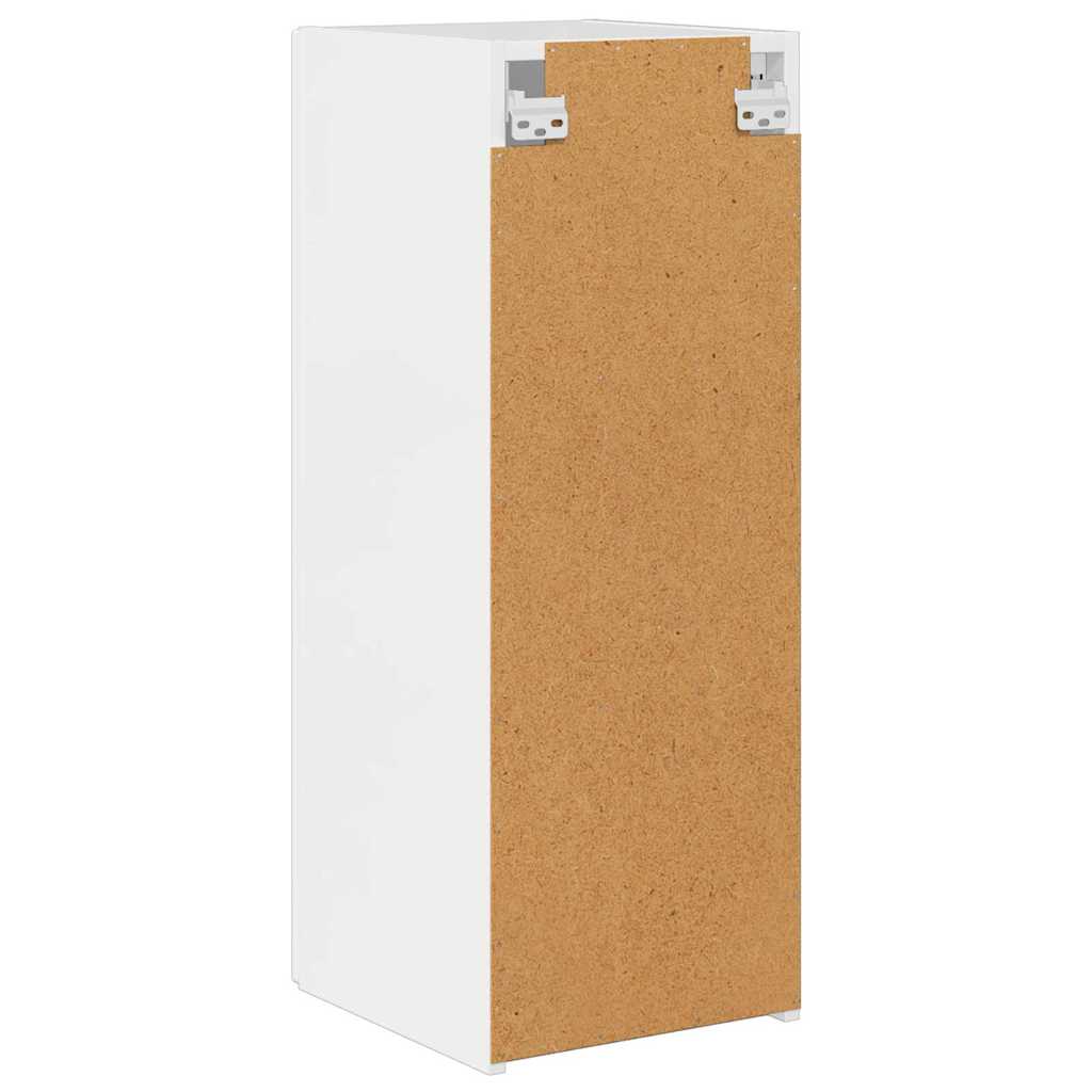 Mobile TV da parete 30 x 31 x 80 cm Bianco Lucido