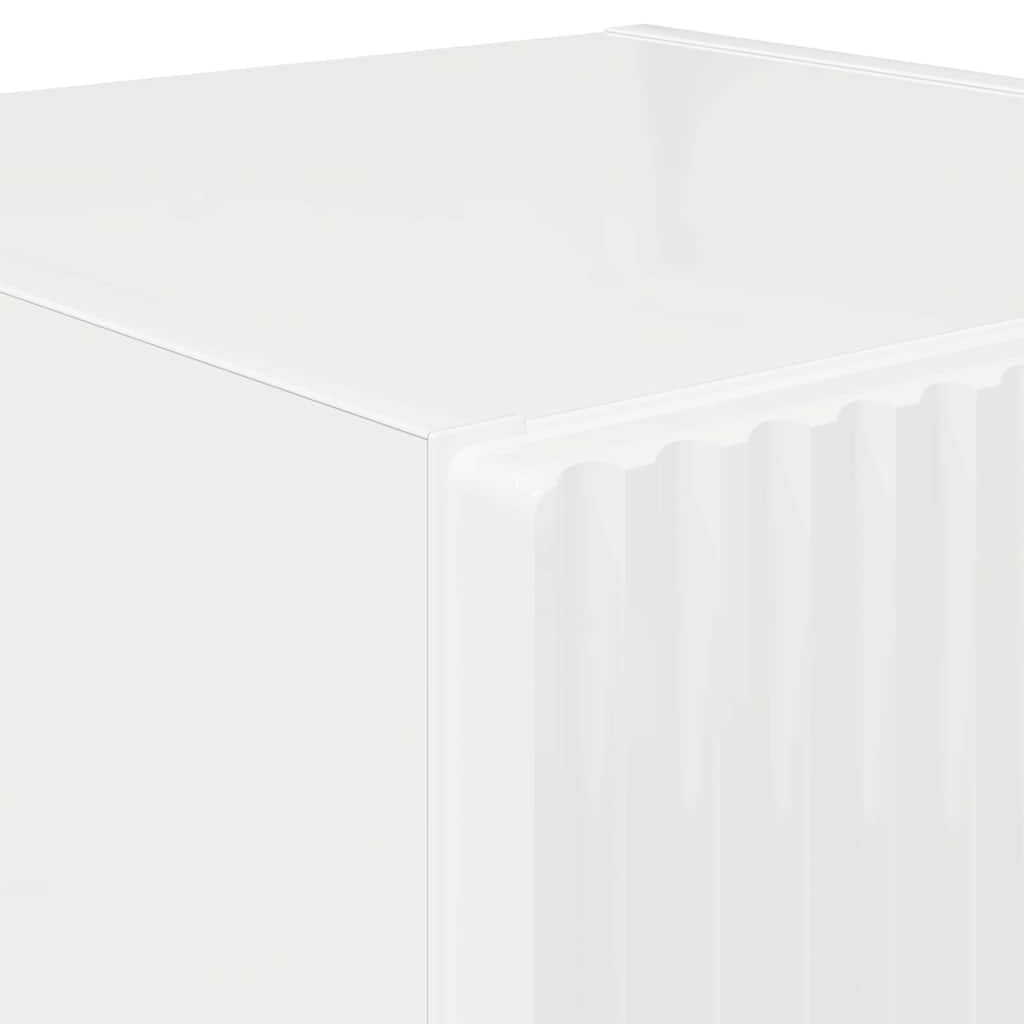 Mobile TV da parete 2 pcs Bianco Lucido 30 x 31 x 80 cm | homemem39