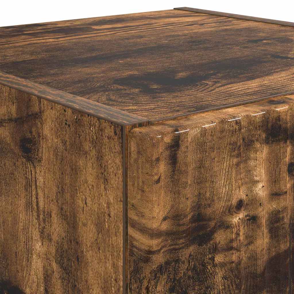 Mobile TV da parete 2 pcs Rovere fumé 30 x 31 x 80 cm | homemem39