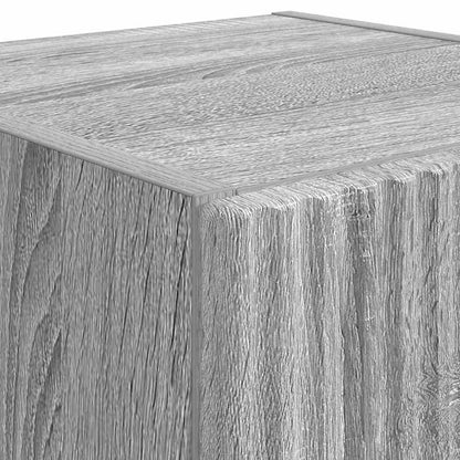 Mobile TV da parete 2 pz Grigio Sonoma Legno ingegnerizzato