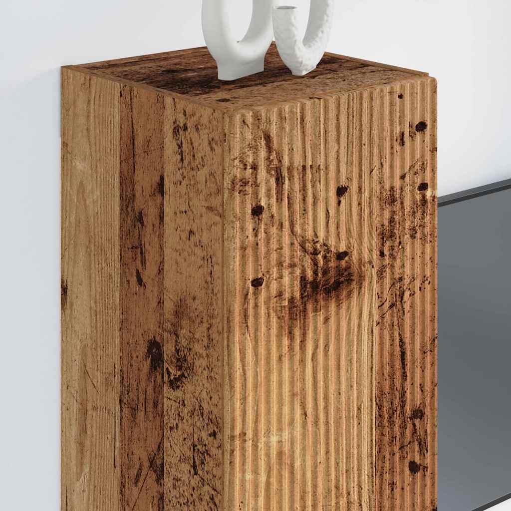 Mobile TV da parete 2 pcs Legno vecchio 30 x 31 x 80 cm