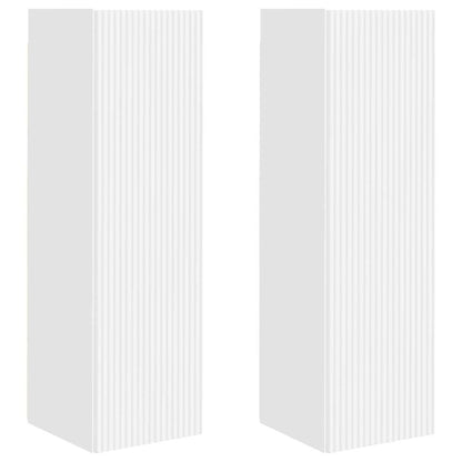 Mobile TV da parete 2 pcs Bianco 30 x 31 x 100 cm