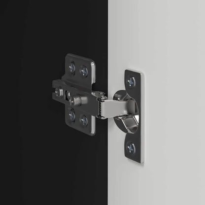 Mobile TV da parete 2 pcs Nero 30 x 31 x 100 cm