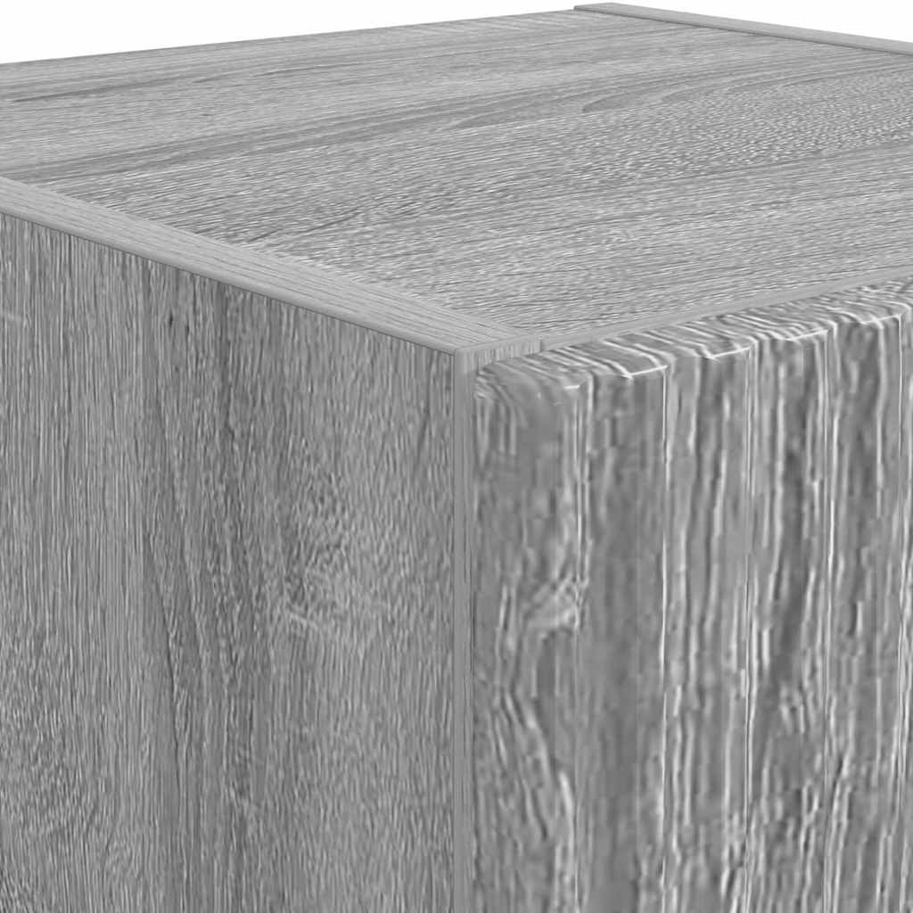 Mobile TV da parete 2 pz Grigio Sonoma Legno ingegnerizzato