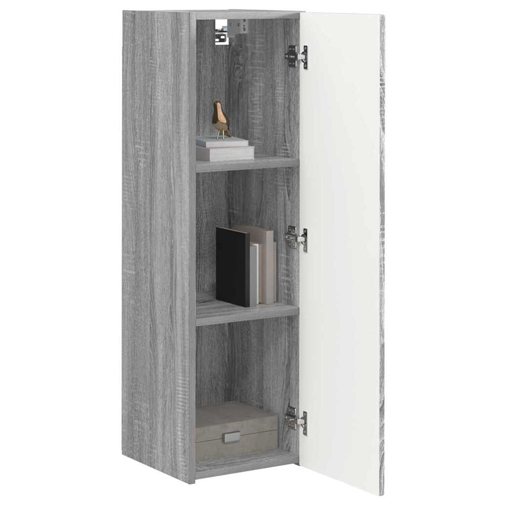 Mobile TV da parete 2 pcs Grigio Sonoma 30 x 31 x 100 cm