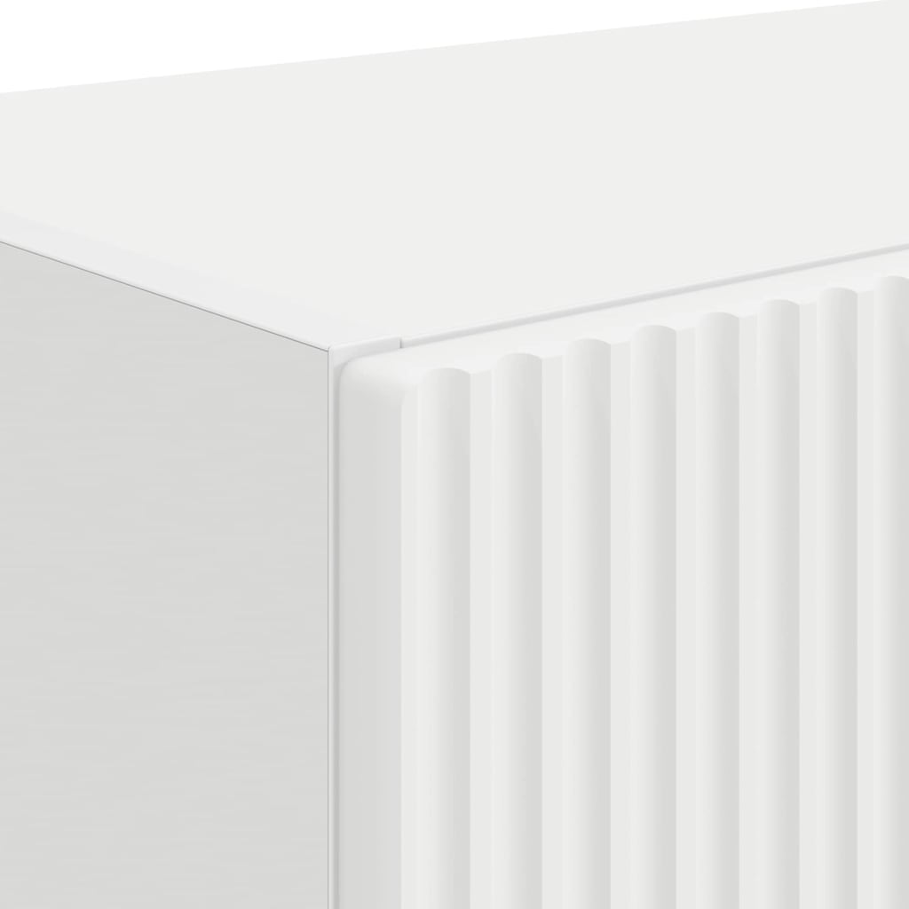 Mobile TV da parete Bianco 59,5 x 31 x 40 cm Legno multistrato