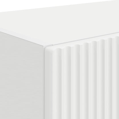 Mobile TV da parete Bianco 59,5 x 31 x 40 cm Legno multistrato