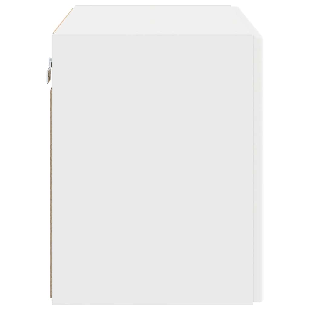 Mobile TV da parete Bianco 59,5 x 31 x 40 cm Legno multistrato