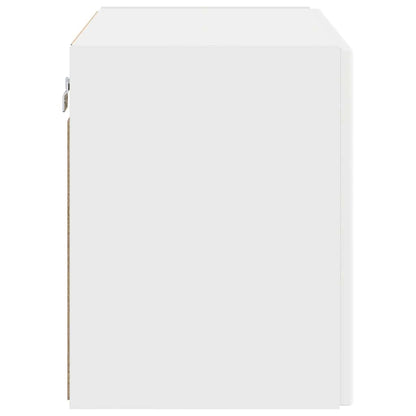 Mobile TV da parete Bianco 59,5 x 31 x 40 cm Legno multistrato