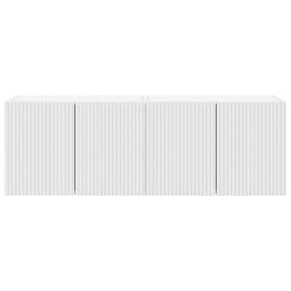 Mobile TV da parete 2 pcs Bianco 59,5 x 31 x 40 cm