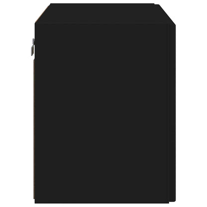 Mobile TV da parete Nero 59,5 x 31 x 40 cm Legno multistrato