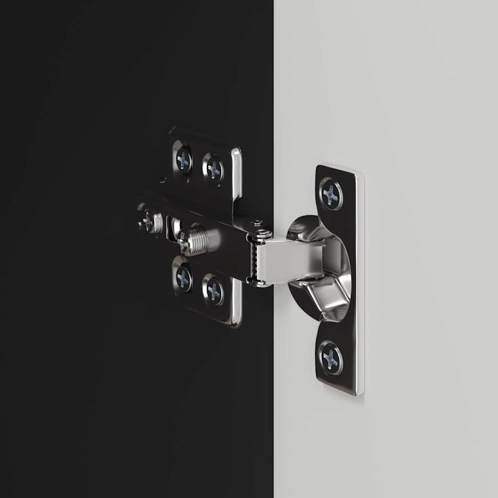 Mobile TV da parete 2 pcs Nero 59,5 x 31 x 40 cm