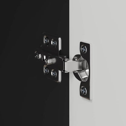 Mobile TV da parete 2 pcs Nero 59,5 x 31 x 40 cm