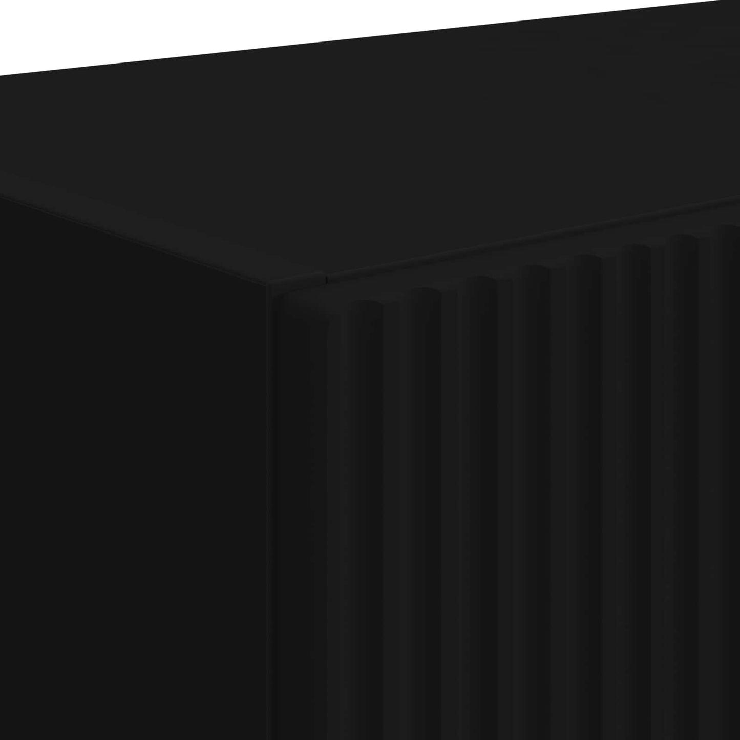Mobile TV da parete 2 pz Nero Legno ingegnerizzato