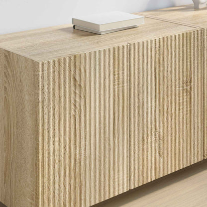 Mobile TV da parete 2 pz Rovere Sonoma Legno ingegnerizzato