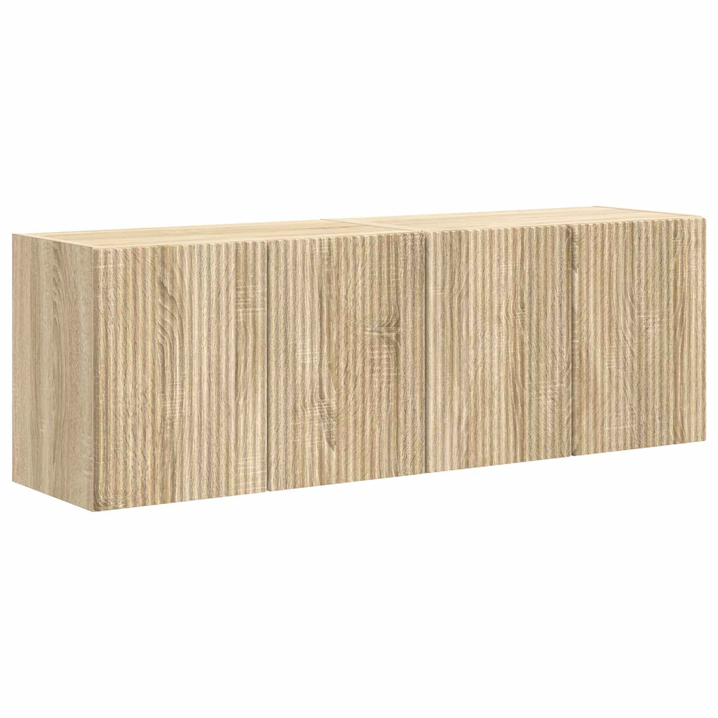 Mobile TV da parete 2 pz Rovere Sonoma Legno ingegnerizzato