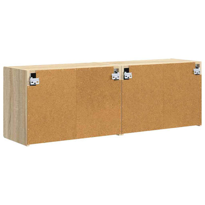 Mobile TV da parete 2 pcs Rovere Sonoma 59,5 x 31 x 40 cm