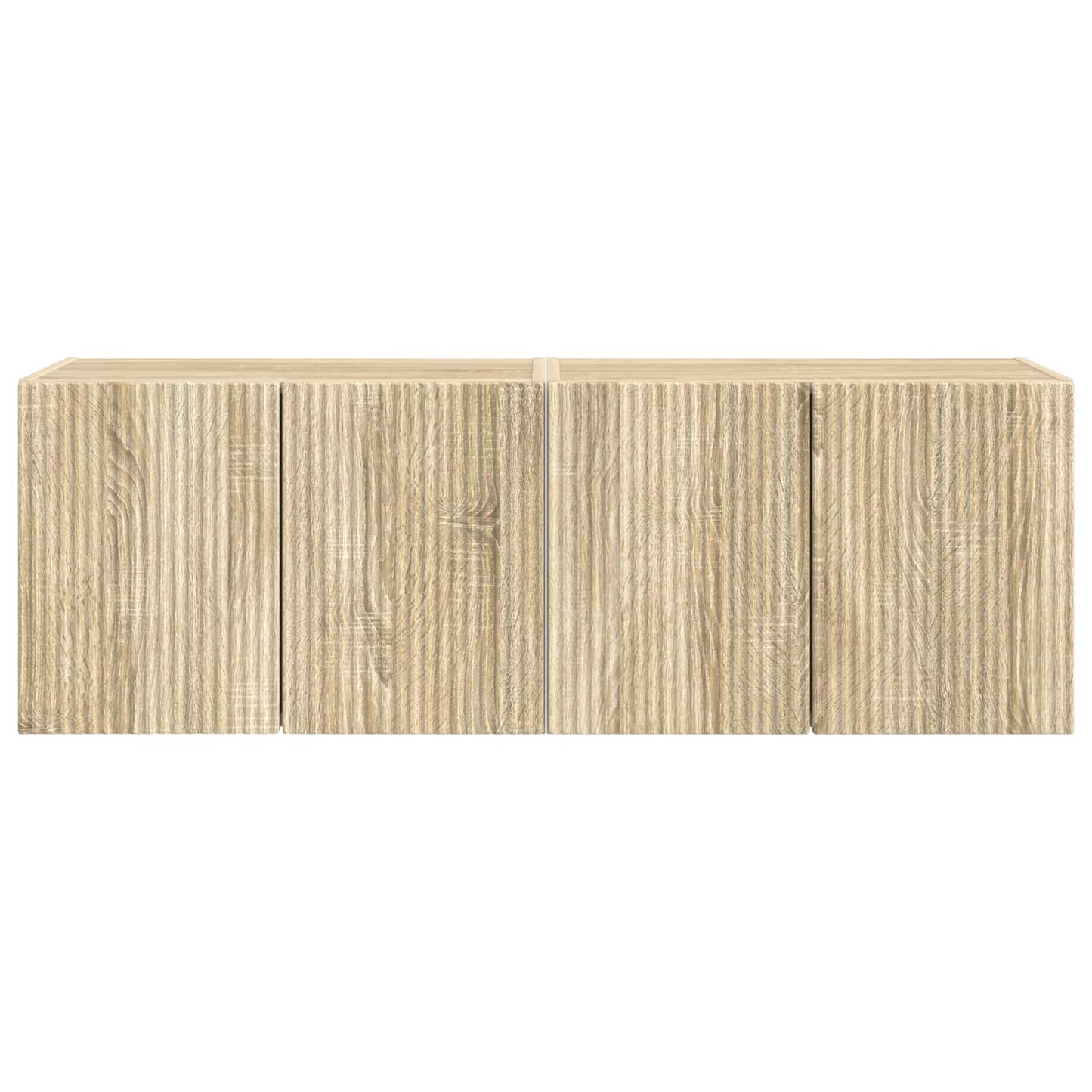 Mobile TV da parete 2 pz Rovere Sonoma Legno ingegnerizzato