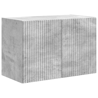 Mobile TV da parete 59,5 x 31 x 40 cm Grigio cemento