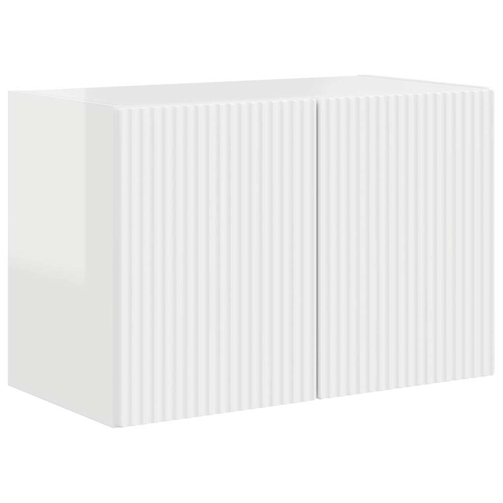 Mobile TV da parete Bianco Lucido 59,5 x 31 x 40 cm