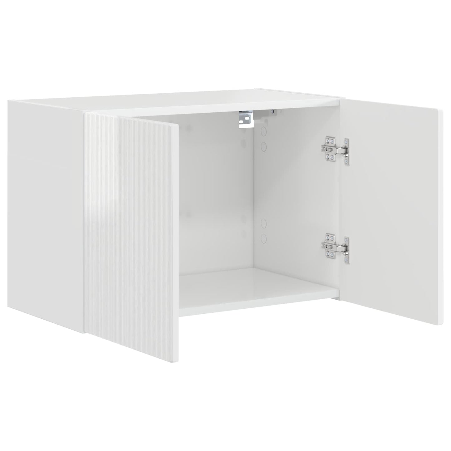 Mobile TV da parete 59,5 x 31 x 40 cm Bianco Lucido