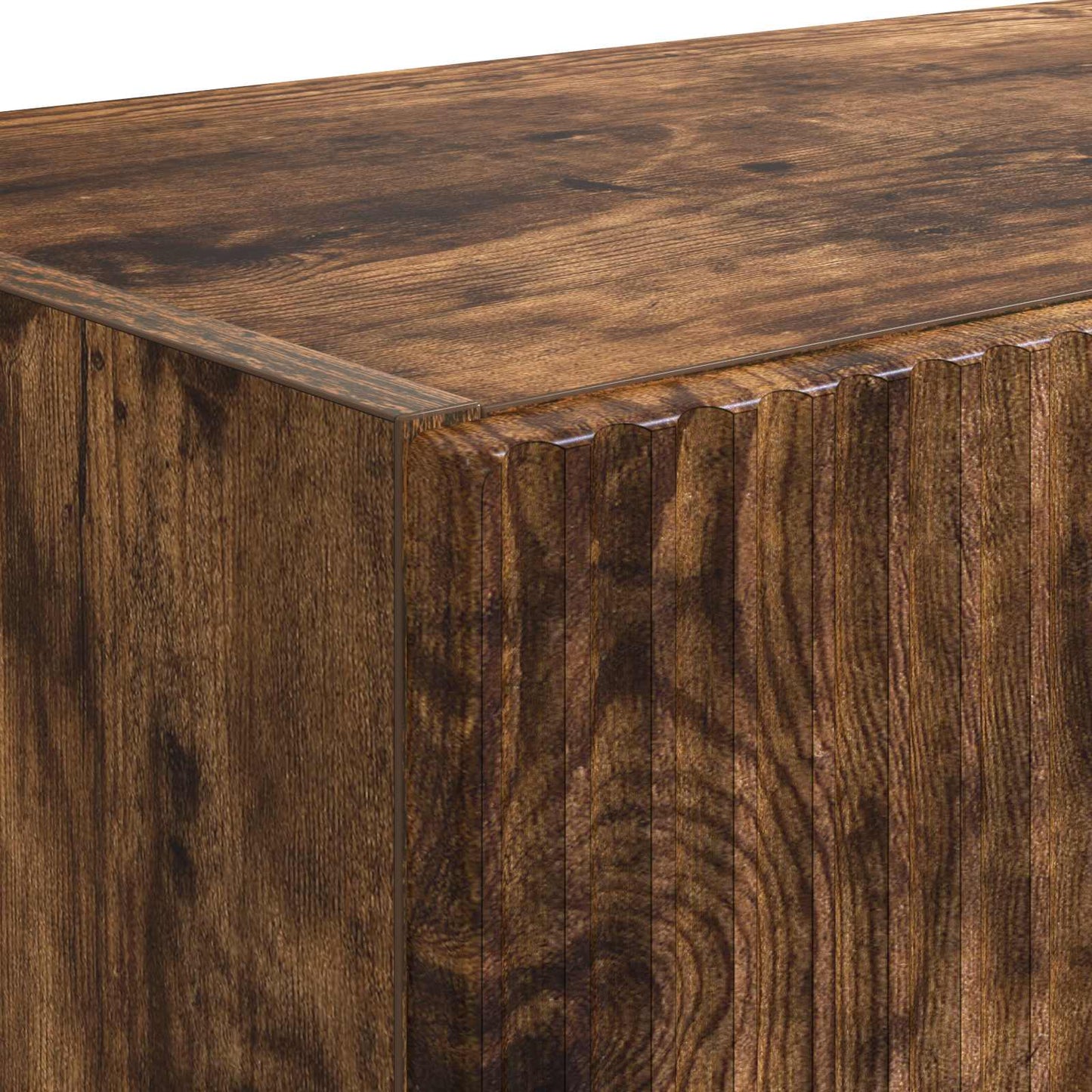 Mobile TV da parete 2 pz Rovere fumé Legno ingegnerizzato