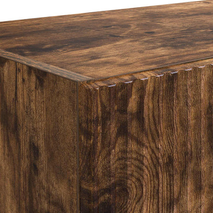 Mobile TV da parete 2 pz Rovere fumé Legno ingegnerizzato